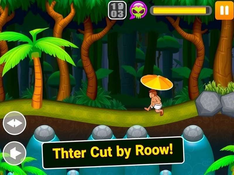 Ponda Jungle Run in action Ponda Jungle Run gameplay screenshot